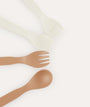 4-Pack Eco Spoons & Forks: Sand Mix