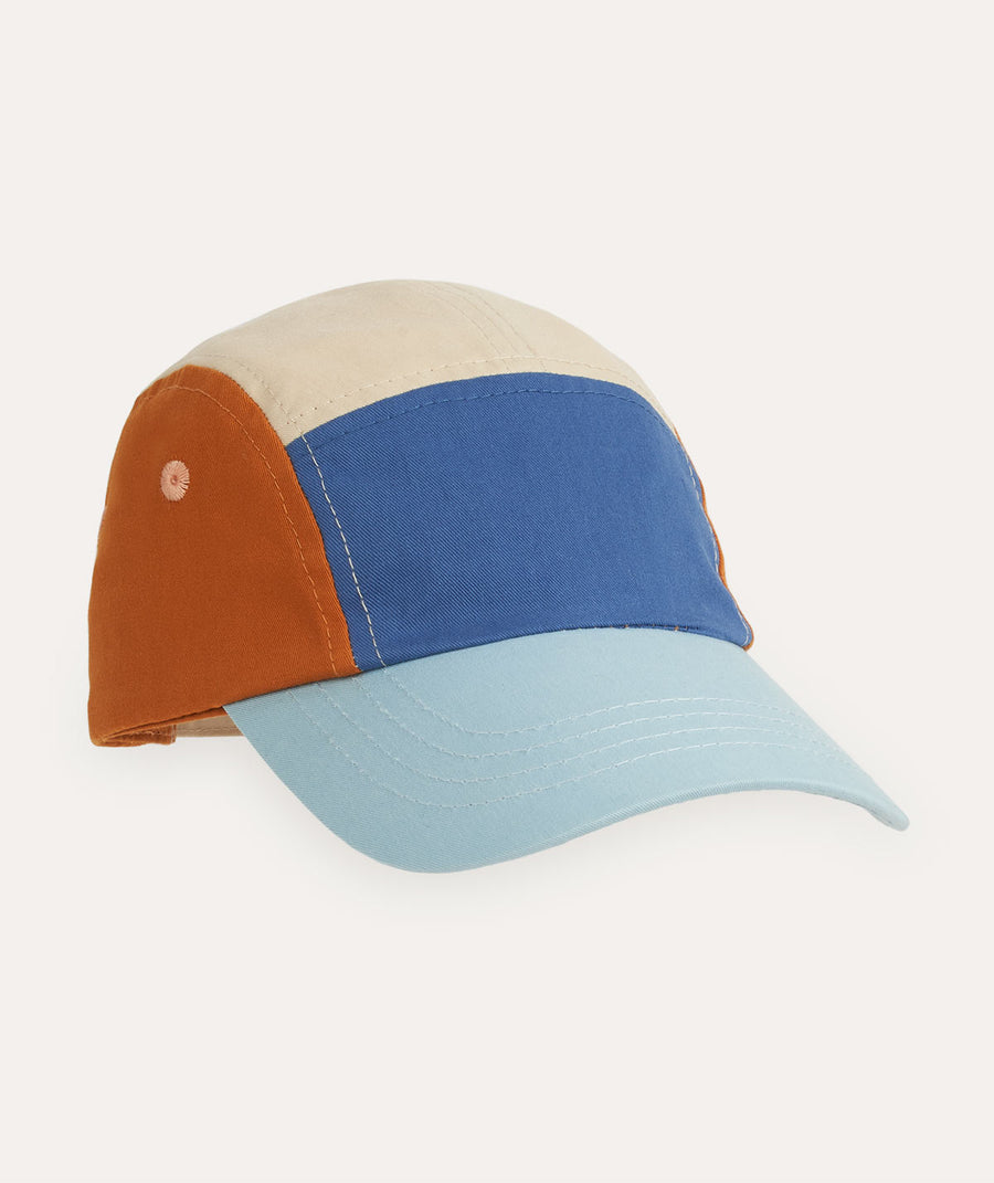 Colour Block Cap: Ocean Blue