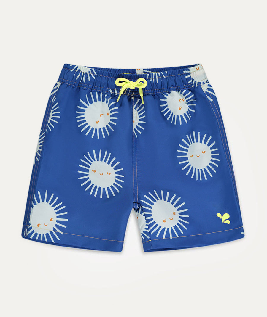 UV Protective Shorts: Sun/Blue