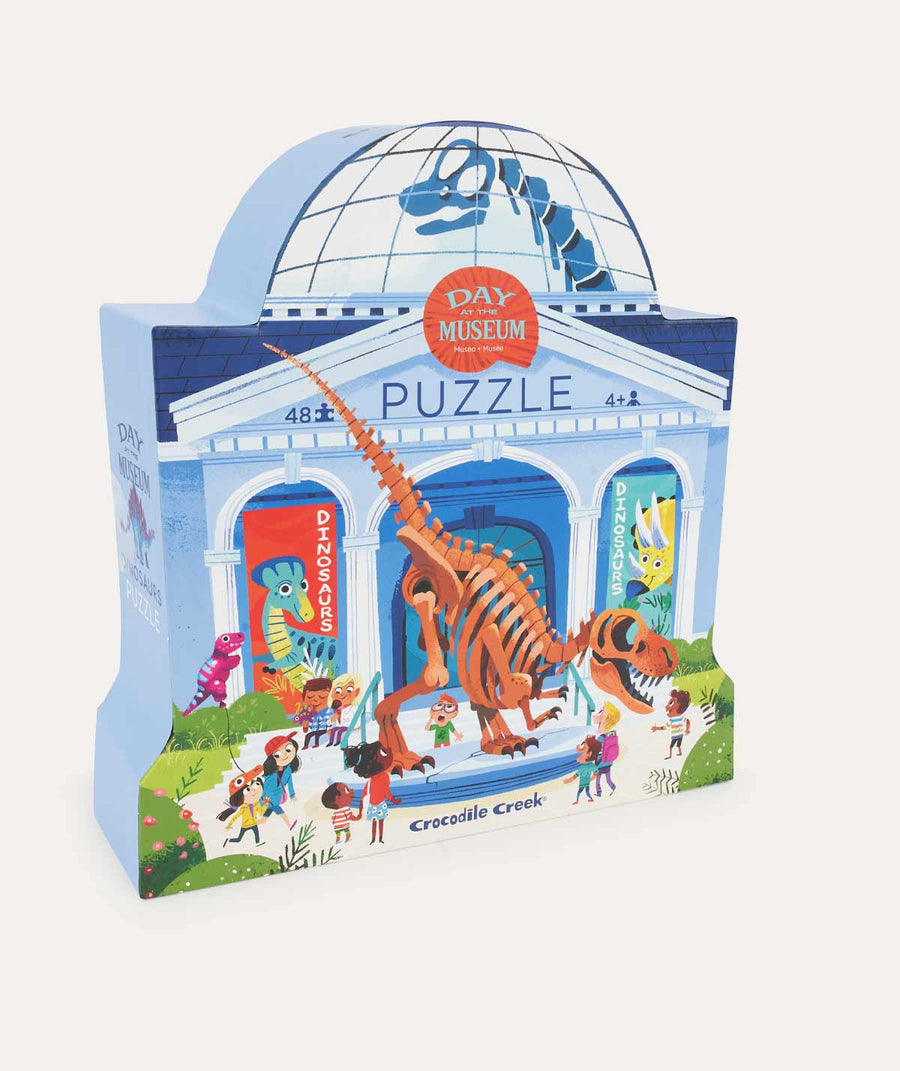 48-Piece Puzzle Day At The Dinosaur Museum