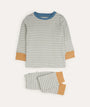 Organic Pyjamas: Grey Stripe