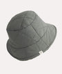 Reversible Quilted Hat: Pewter Green