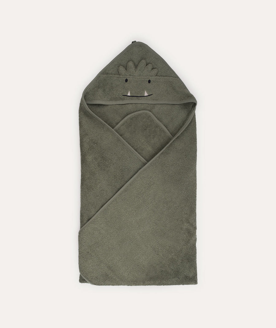 Augusta Hooded Towel: Faune green