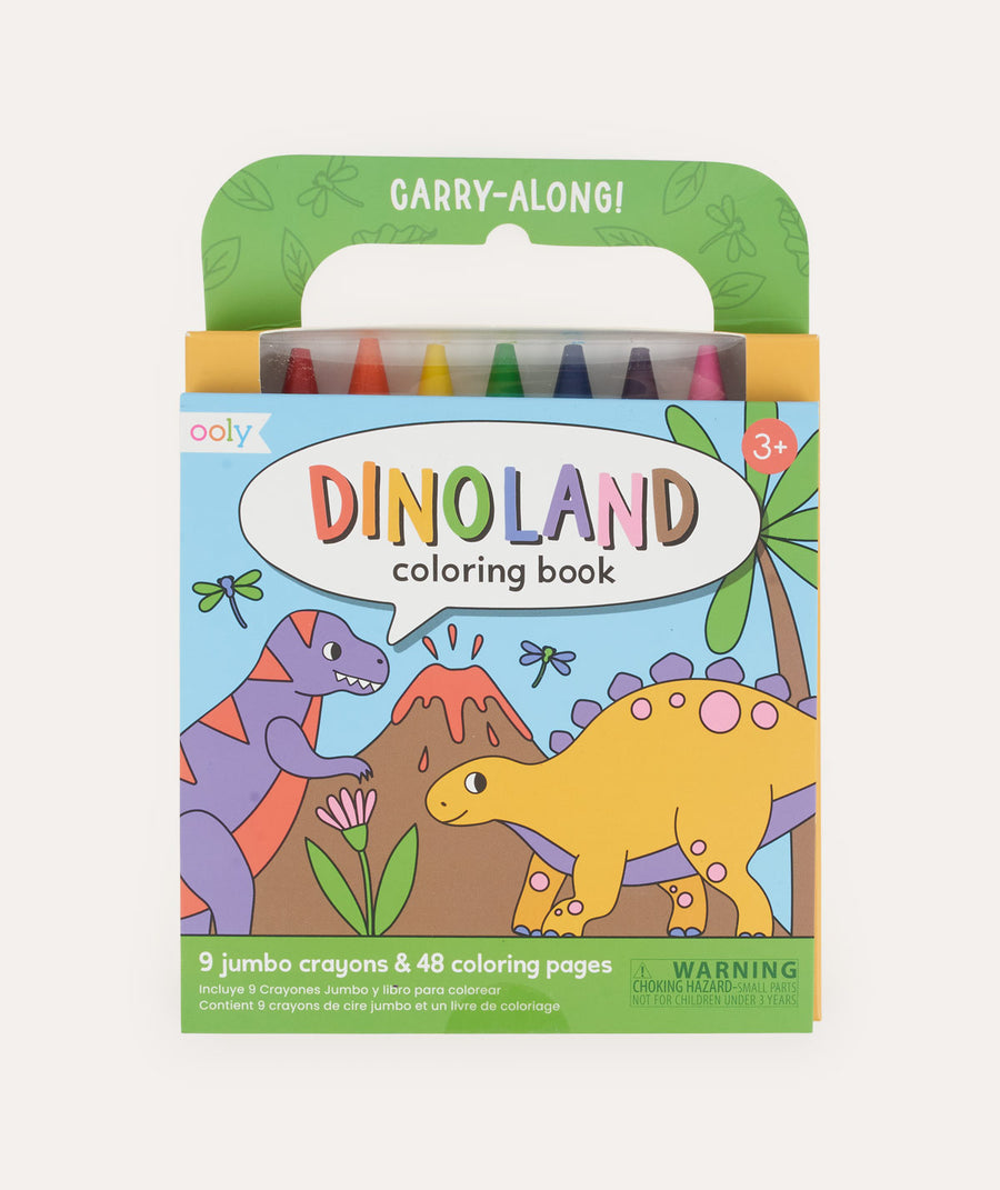 Dinoland Carry Along Crayon & Colouring Book Kit: Dinoland